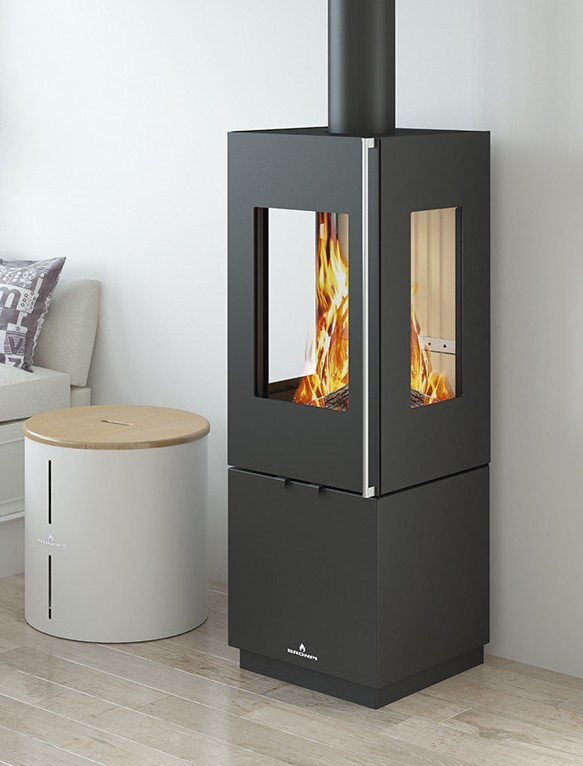 Les produits   Cheminée, poêle - Poêle à bois 7 kW