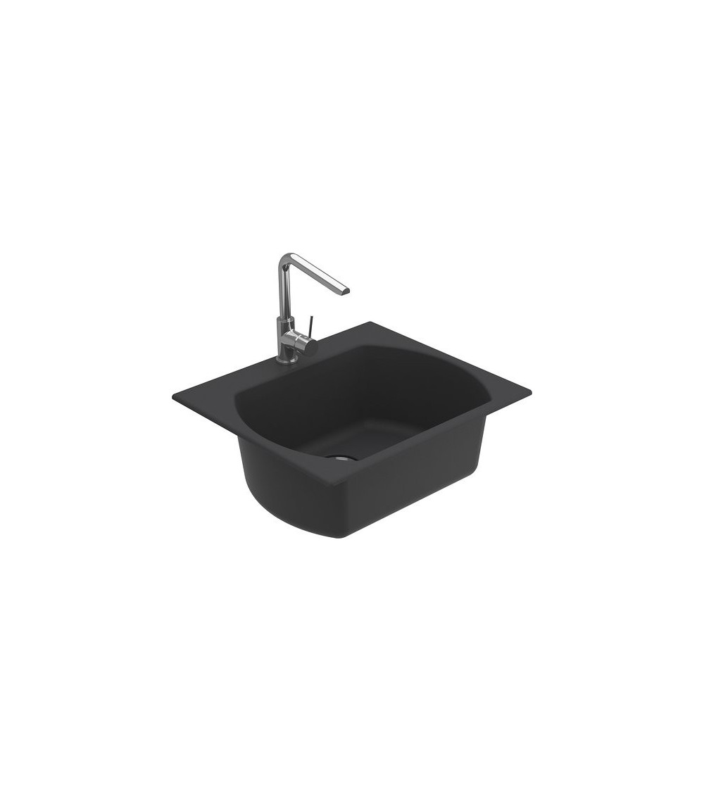 Evier simple Americano 635 x 559 x 221mm anthracite