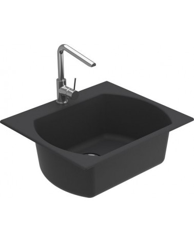 Evier simple Americano 635 x 559 x 221mm anthracite