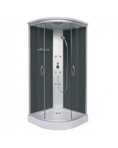 Cabine de douche SOLTA II NOIR 90x90x209 cm