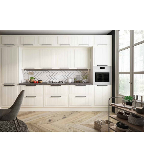 Conjunto muebles de cocina PAULA CLASSIC LINE blanco mate 210 cm