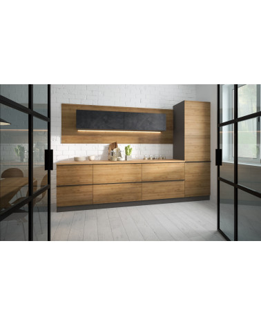 Conjunto muebles de cocina ZAKAN 480 cm con isla de 200 cm