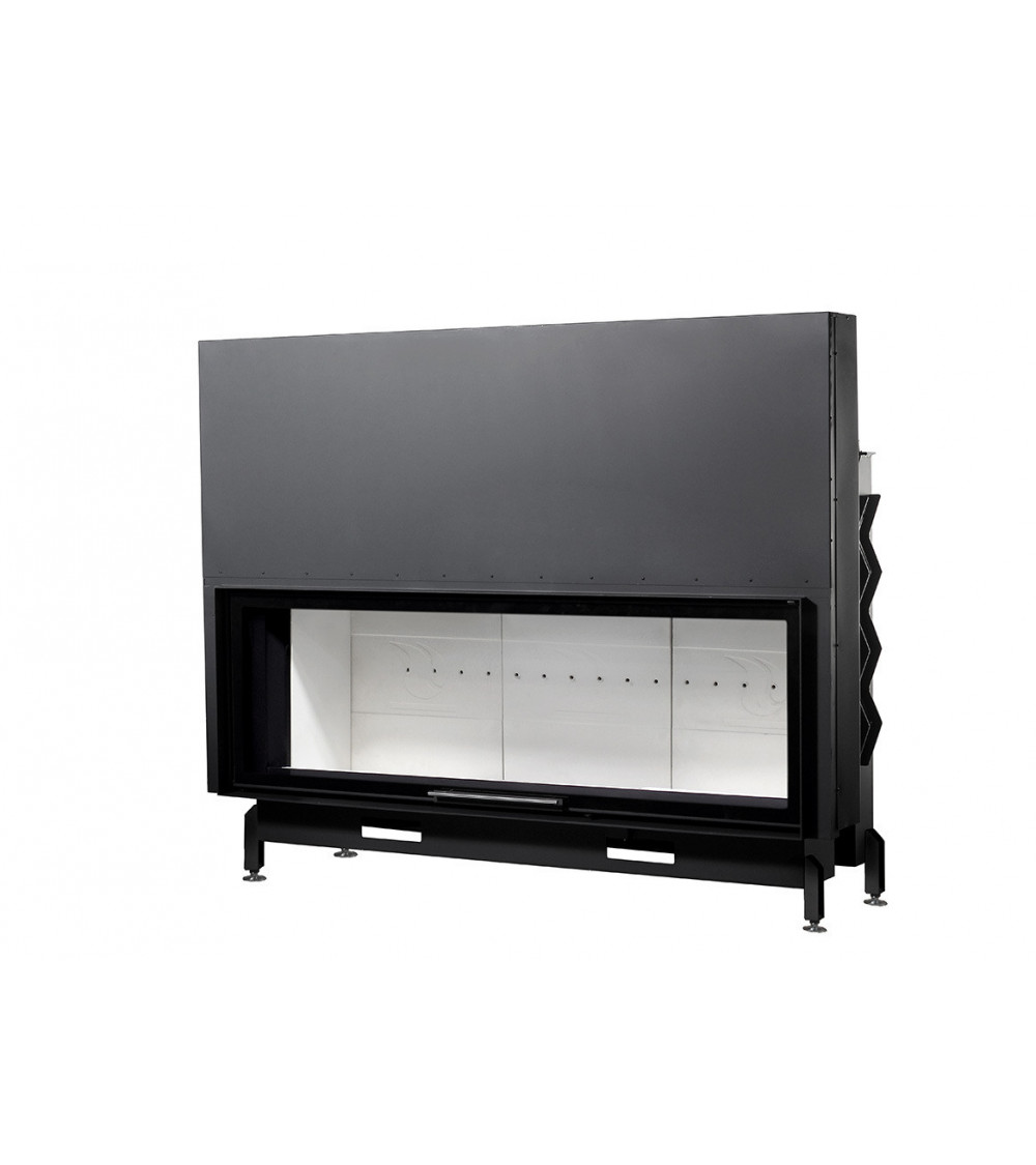 Insert cheminées à bois NADINE porte guillotine 17 kW Insert cheminées à bois NADINE porte guillotine 17 kW