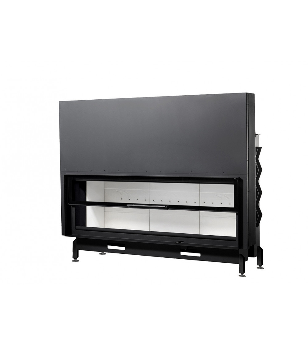 Insert cheminées à bois NADINE porte guillotine 17 kW Insert cheminées à bois NADINE porte guillotine 17 kW