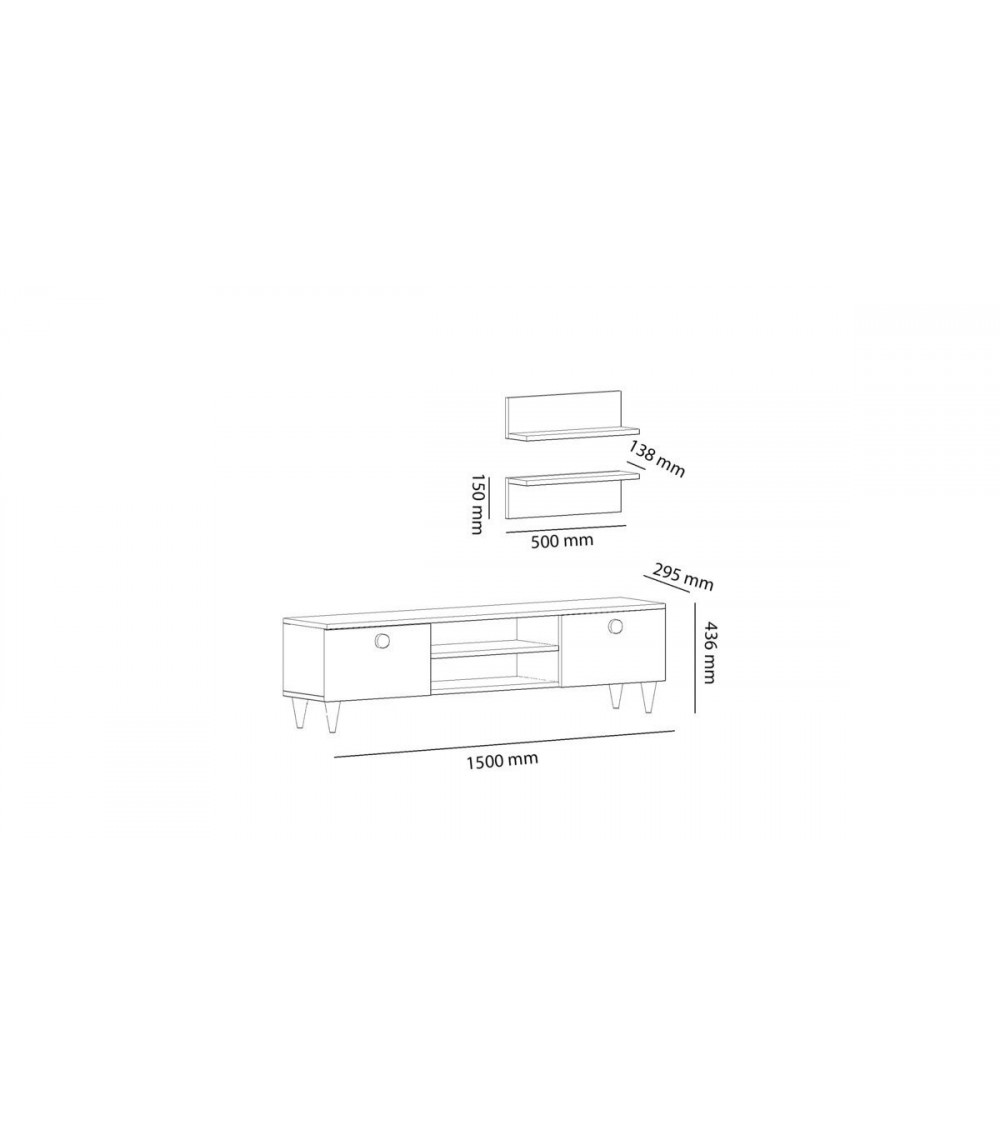 Ensemble meuble TV SORTI 1