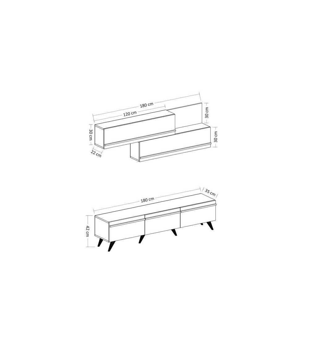 Todos los muebles de TV LOFT con leds