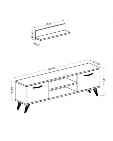 Tutti i mobili TV LOFT con LED