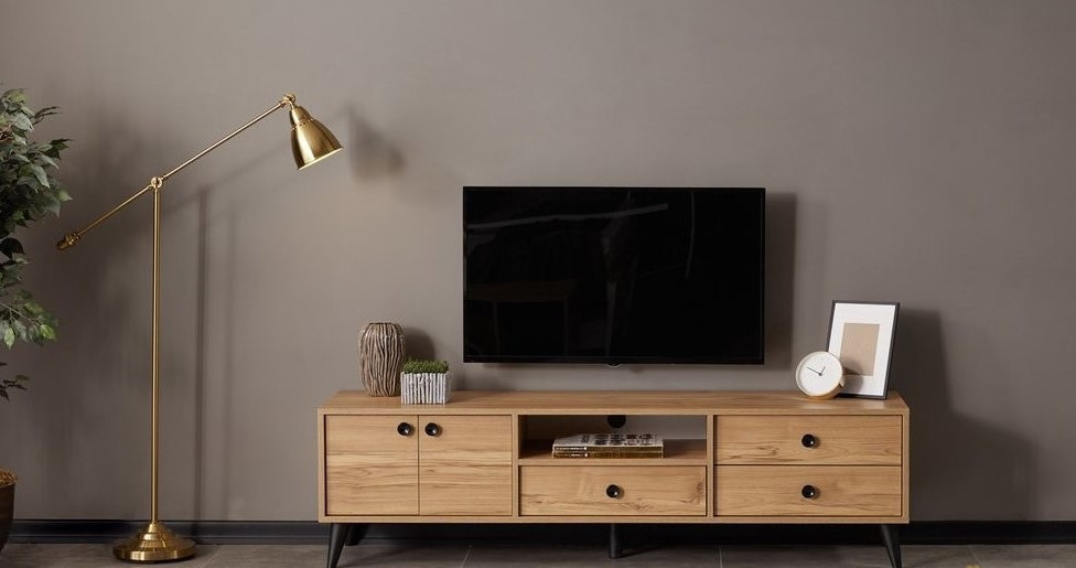 Tiga Mueble TV 180cm madera color blanco - Muebles salón - Wabi Home