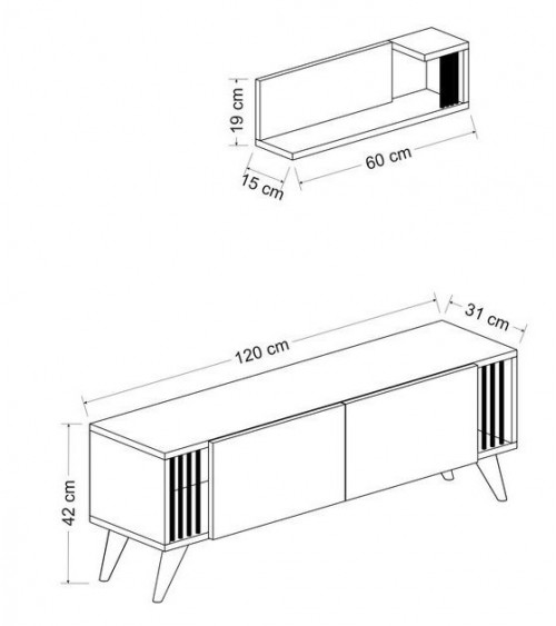 Todos los muebles de TV LOFT con leds