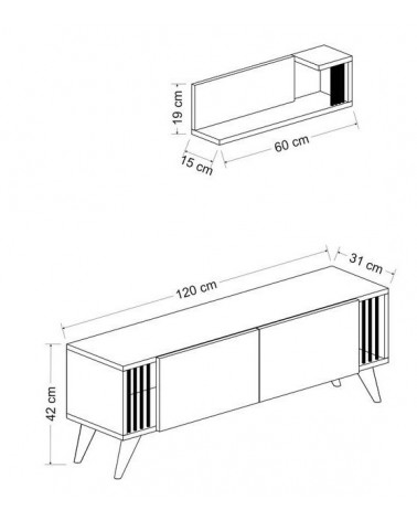 Todos los muebles de TV LOFT con leds