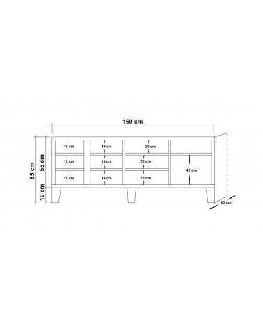 Ensemble meuble TV MILA 754