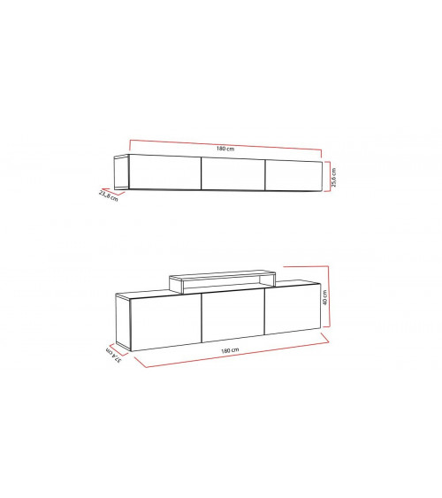 Ensemble meuble TV LINE