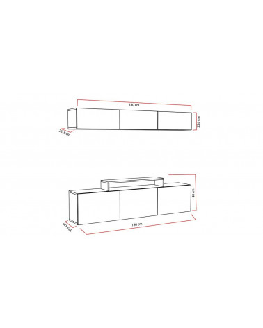 Todos los muebles de TV LOFT con leds