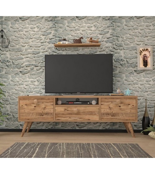 Ensemble meuble TV PENTA Noyer