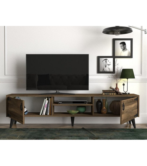 Mueble TV modelo Nora H2 (160 cm) en color negro