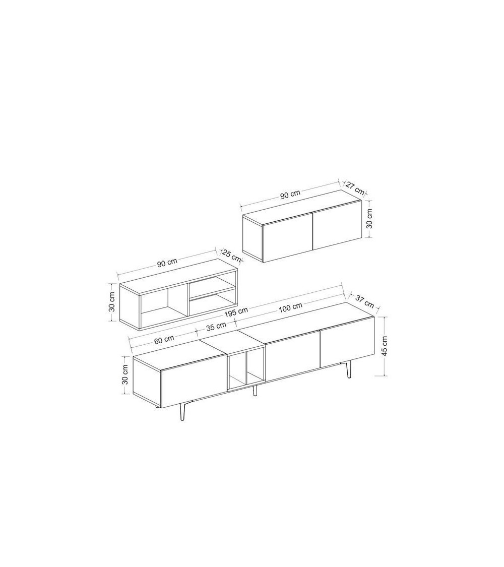 Todos los muebles de TV LOFT con leds Todos los muebles de TV LOFT con leds