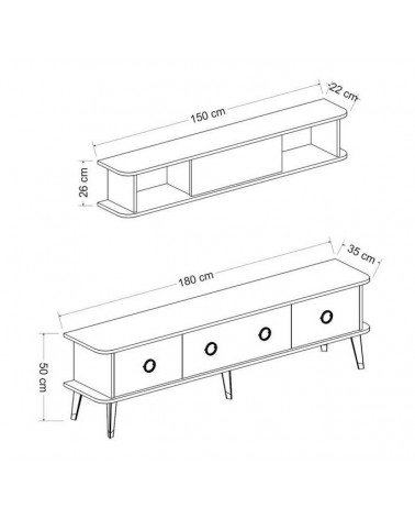 Todos los muebles de TV LOFT con leds