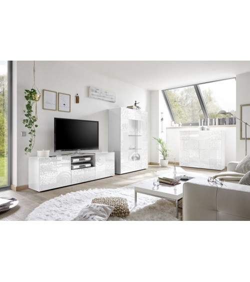 Roble de MIREL TV mueble 2 puertas 1 cajón