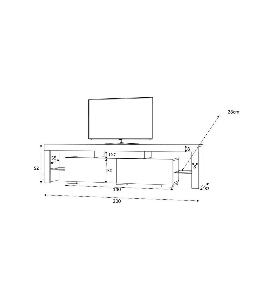 Todos los muebles de TV LOFT con leds Todos los muebles de TV LOFT con leds