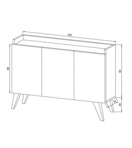 Buffet ARIANE 3 portes