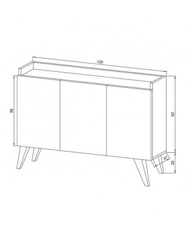 Buffet ARIANE 3 portes