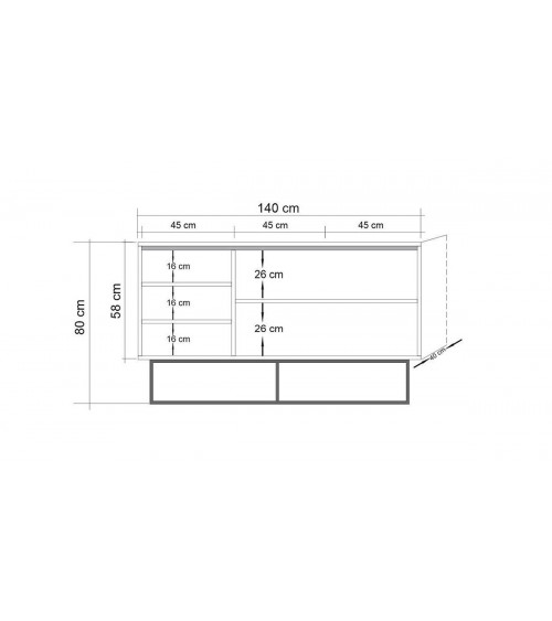 Buffet QUANTUM 3 portes