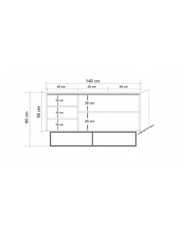 Buffet QUANTUM 3 portes