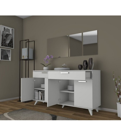 Roble de MIREL TV mueble 2 puertas 1 cajón