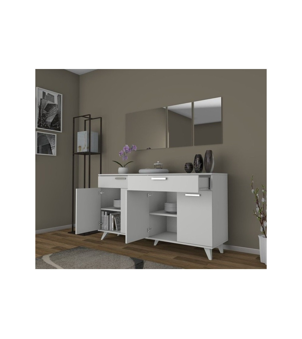 Roble de MIREL TV mueble 2 puertas 1 cajón Roble de MIREL TV mueble 2 puertas 1 cajón