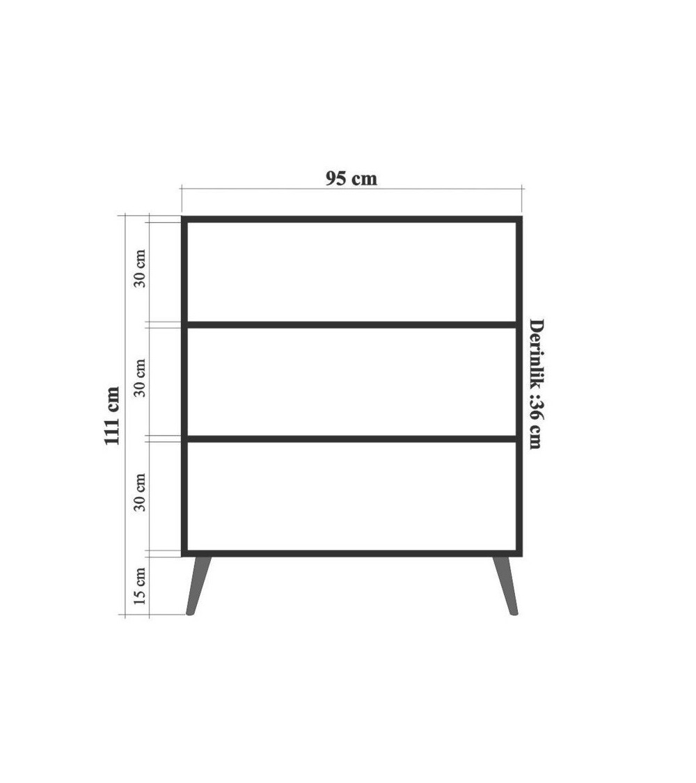 Roble de MIREL TV mueble 2 puertas 1 cajón Roble de MIREL TV mueble 2 puertas 1 cajón