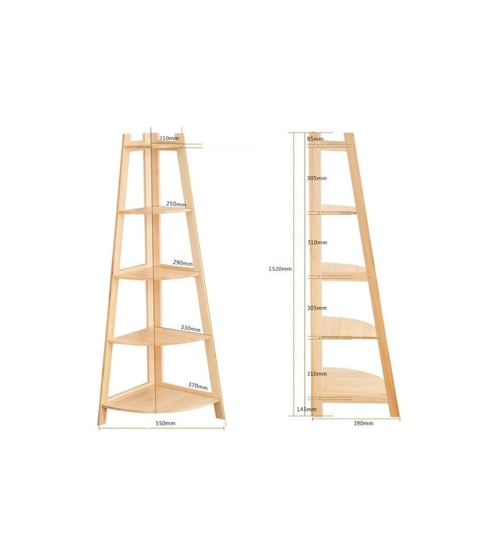 Bibliothèque ANGLE Bois Bibliothèque ANGLE Bois