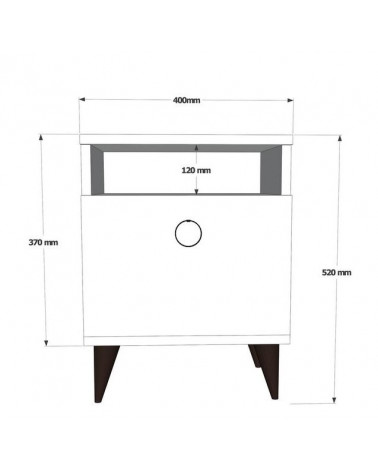 Lot de 2 chevets DESMOLINIA béton