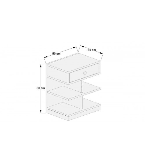 TABLE DE CHEVET SYCOMORE