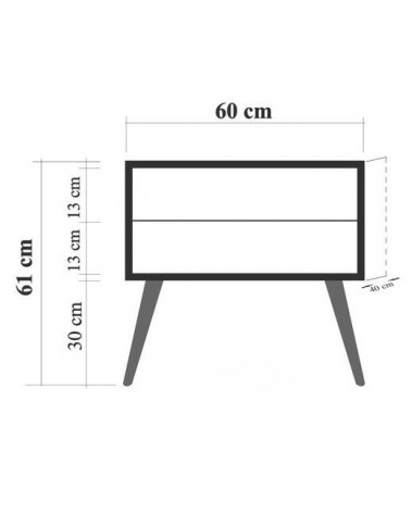 Lot de 2 chevets DESMOLINIA béton