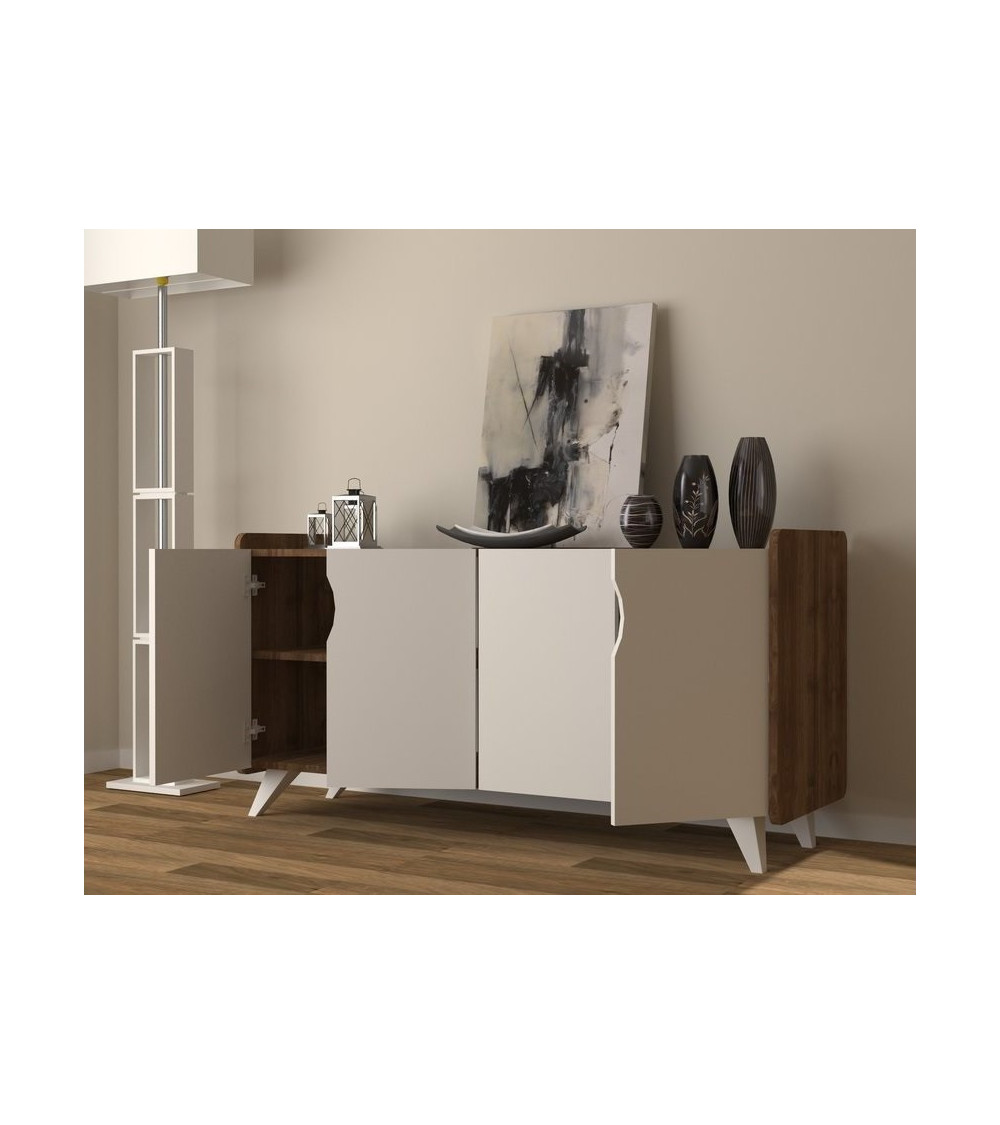 Roble de MIREL TV mueble 2 puertas 1 cajón