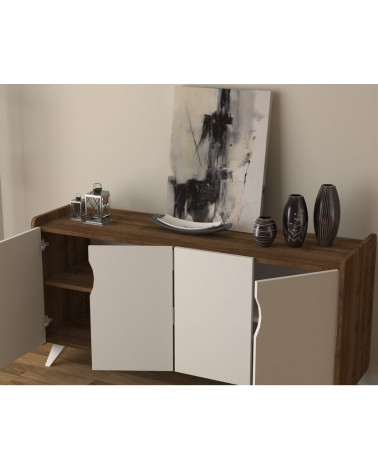 Roble de MIREL TV mueble 2 puertas 1 cajón