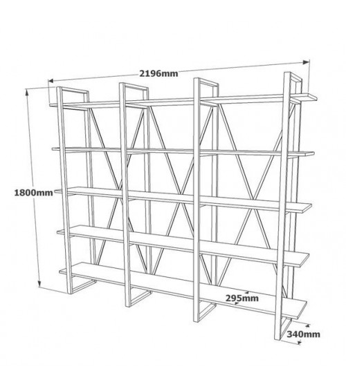 Bibliothèque IRONE 220 CM