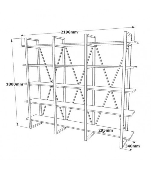 Bibliothèque IRONE 220 CM