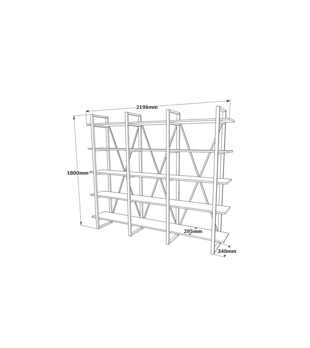 Bibliothèque IRONE 220 CM
