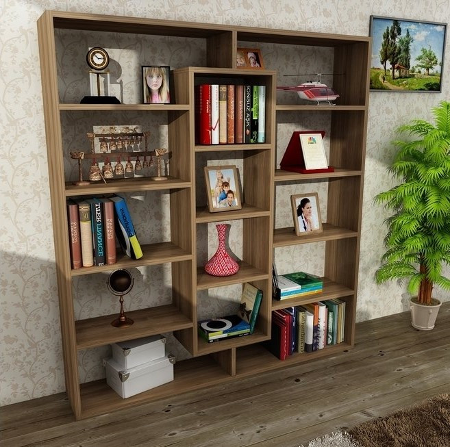 Estante biblioteca para livros bookcase com 3 colunas