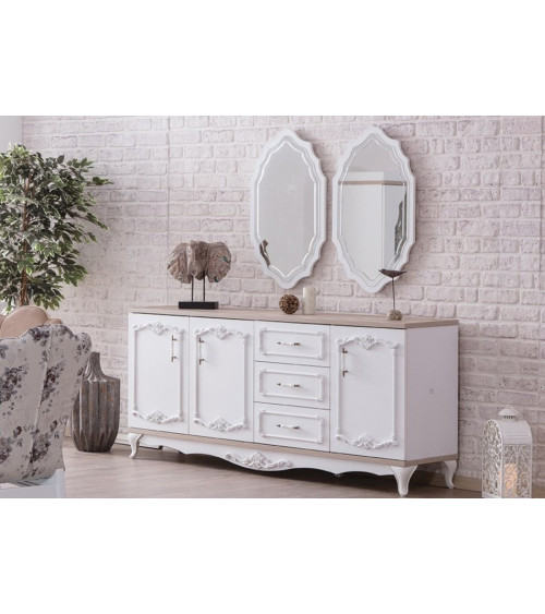 Roble de MIREL TV mueble 2 puertas 1 cajón