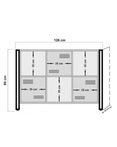 Bibliothèque et console PENTA