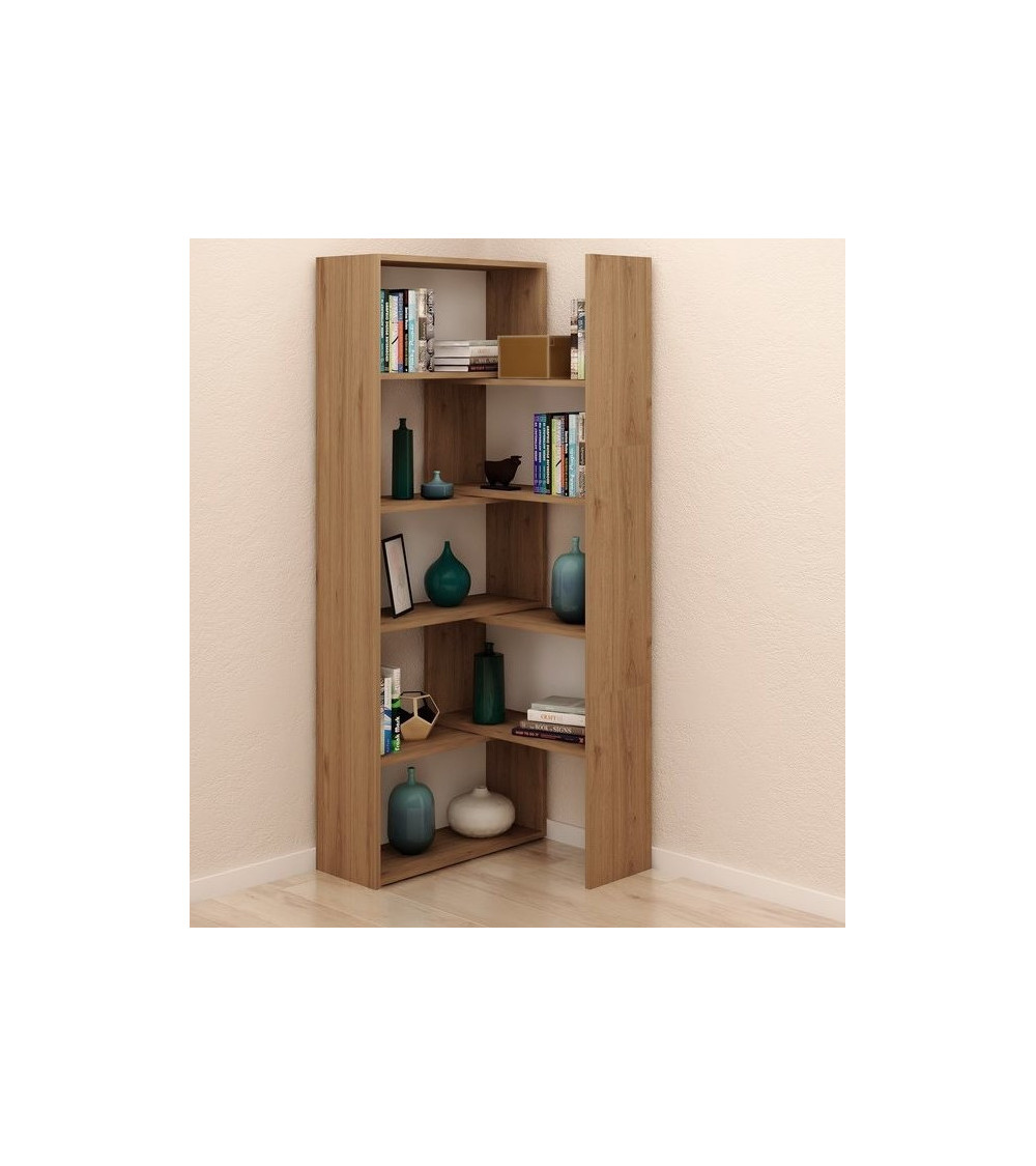Bibliothèque modulaire mobile PAOLA Chêne