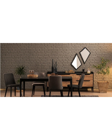 Comedor completo LAURA Gris
