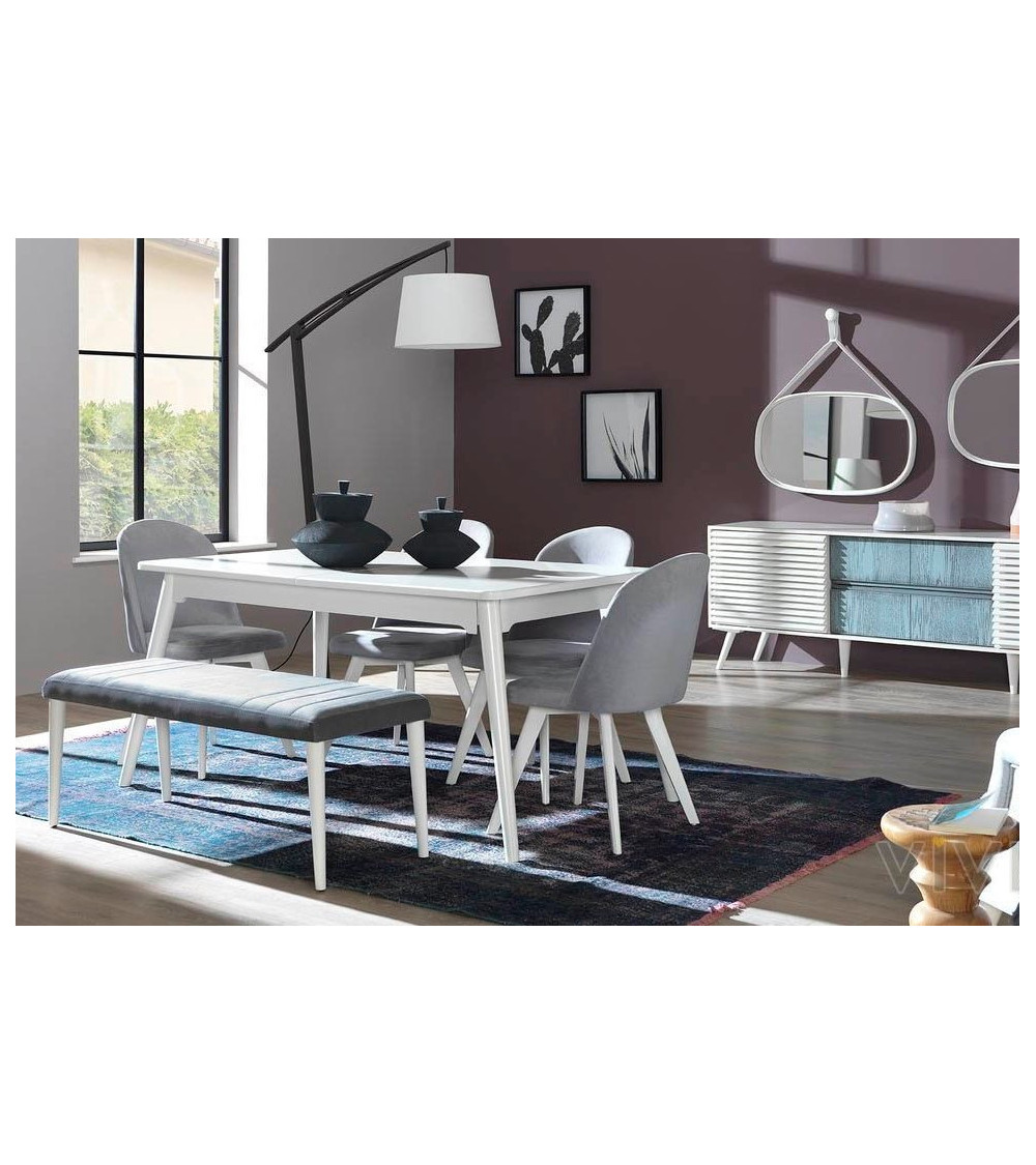 Comedor completo LAURA Gris Comedor completo LAURA Gris