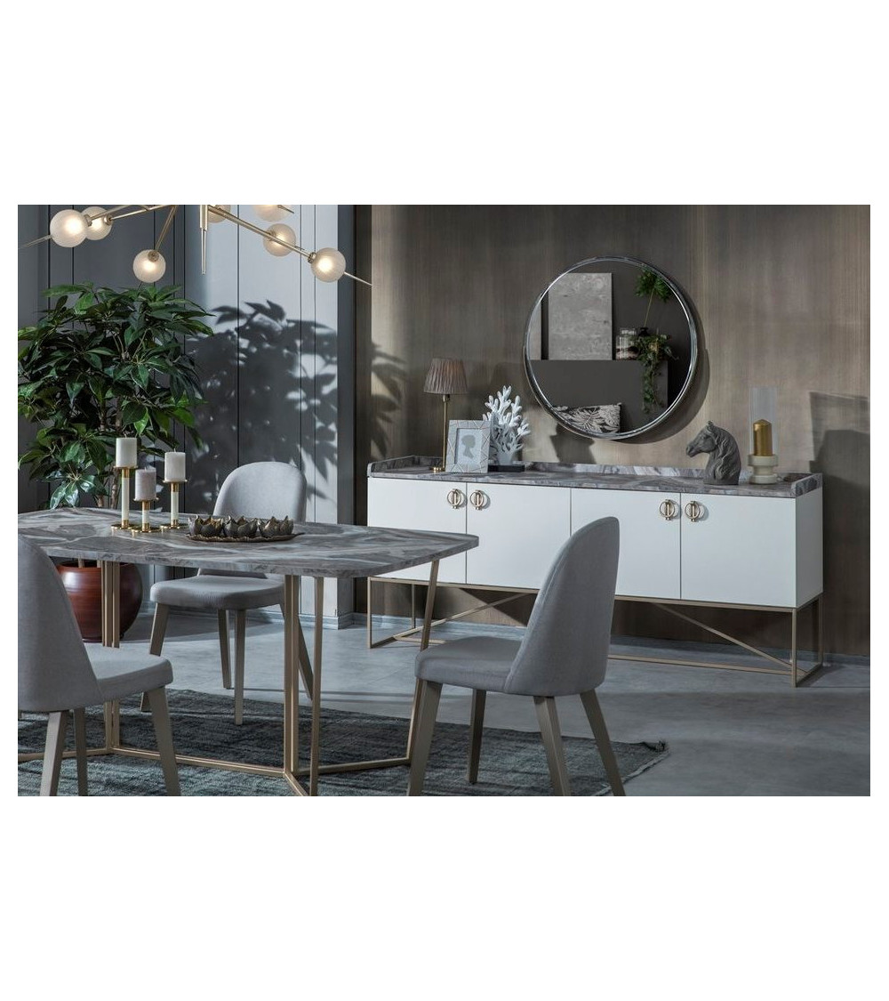 Comedor completo LAURA Gris Comedor completo LAURA Gris