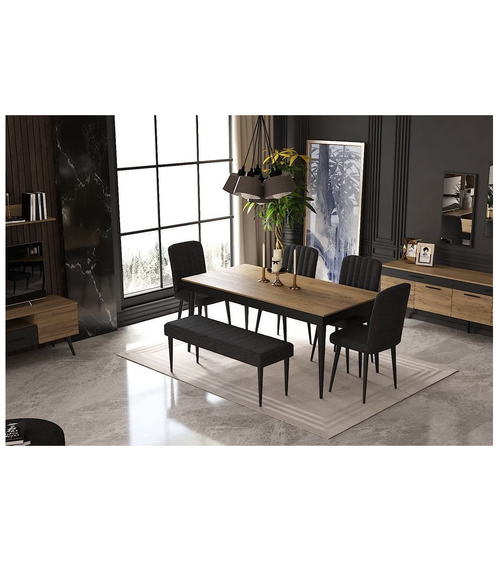 Comedor completo LAURA Gris