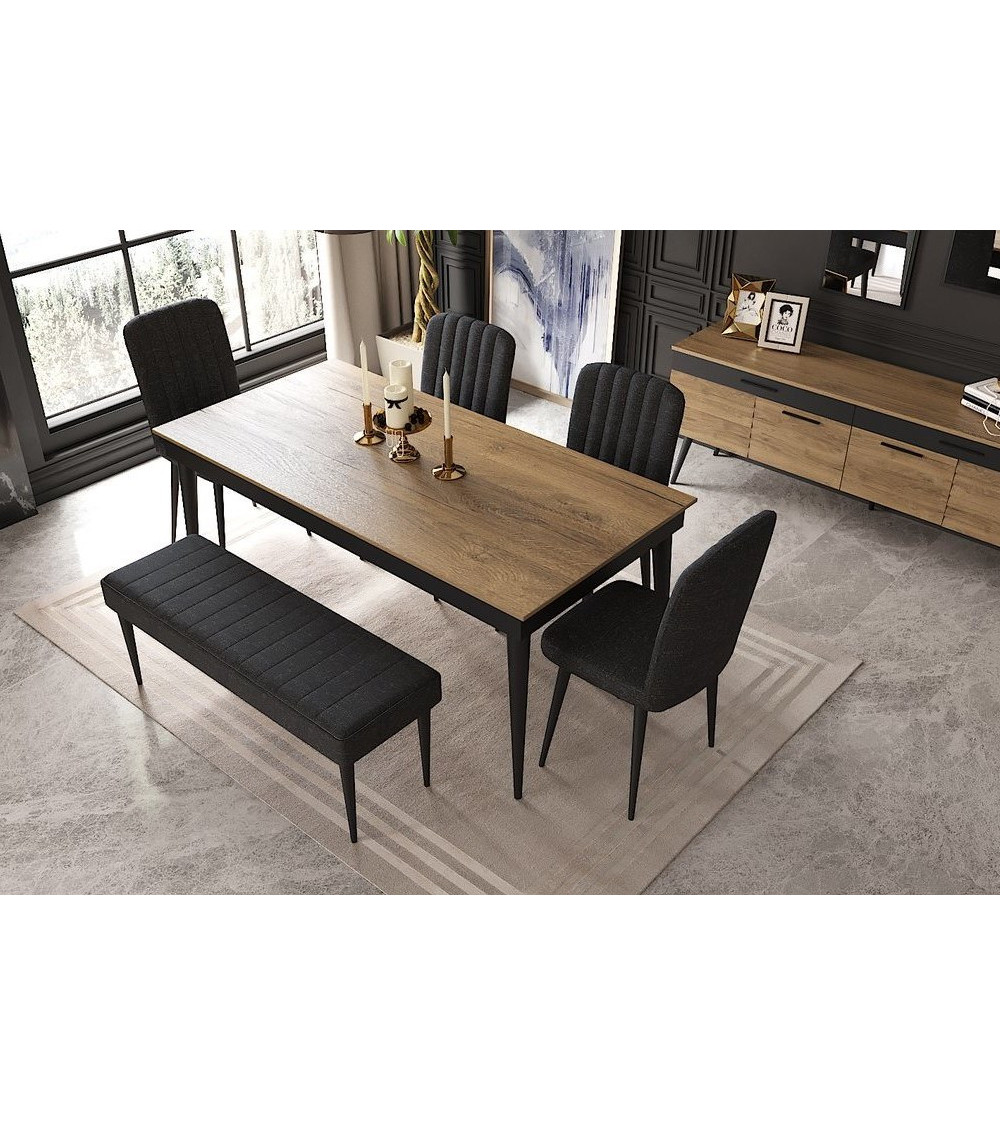 Comedor completo LAURA Gris