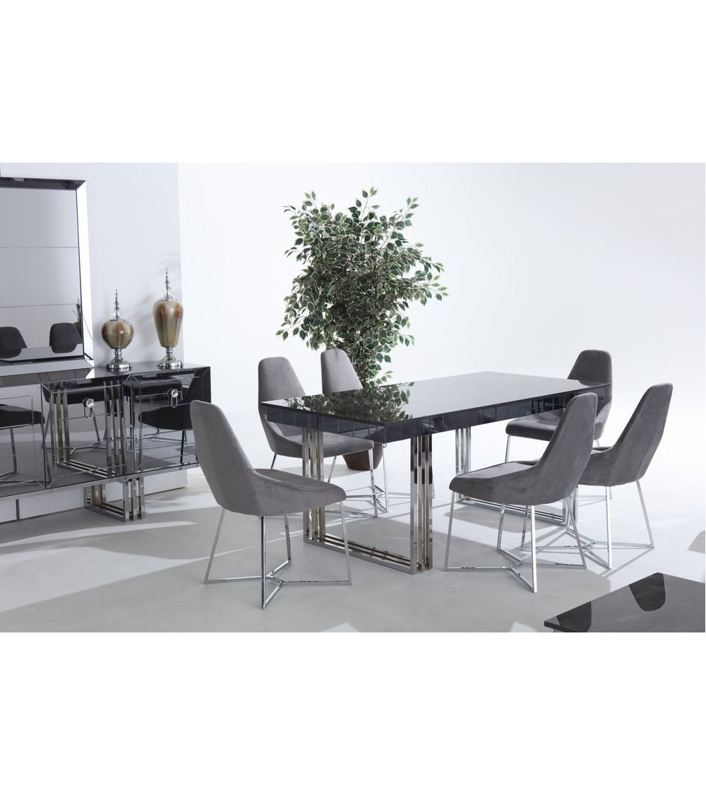 Comedor completo LAURA Gris Comedor completo LAURA Gris