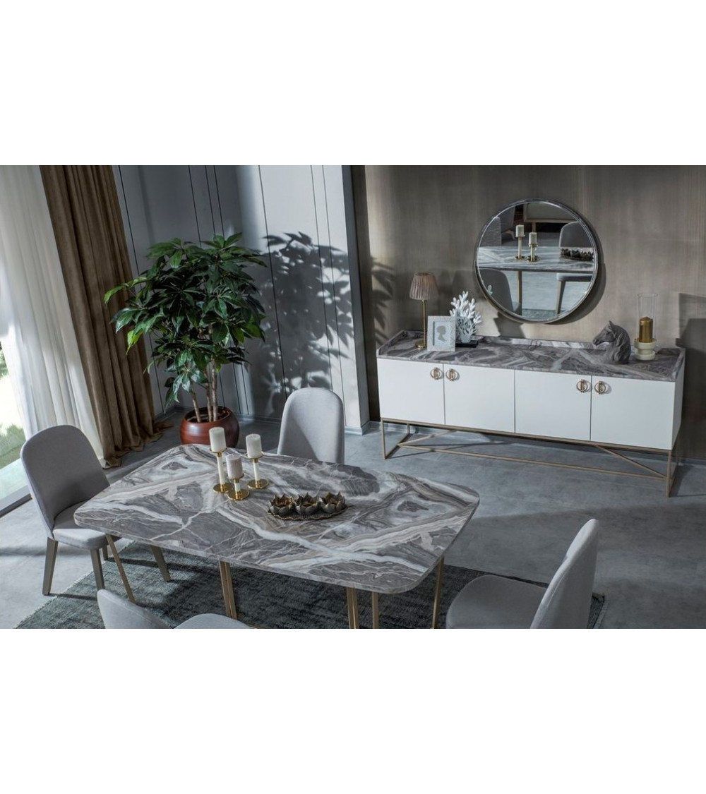 Comedor completo LAURA Gris Comedor completo LAURA Gris